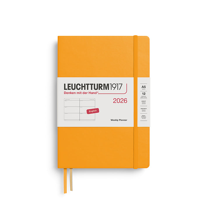 Leuchtturm1917 - 2026 Weekly Planner (A5), Hardcover, Rising Sun