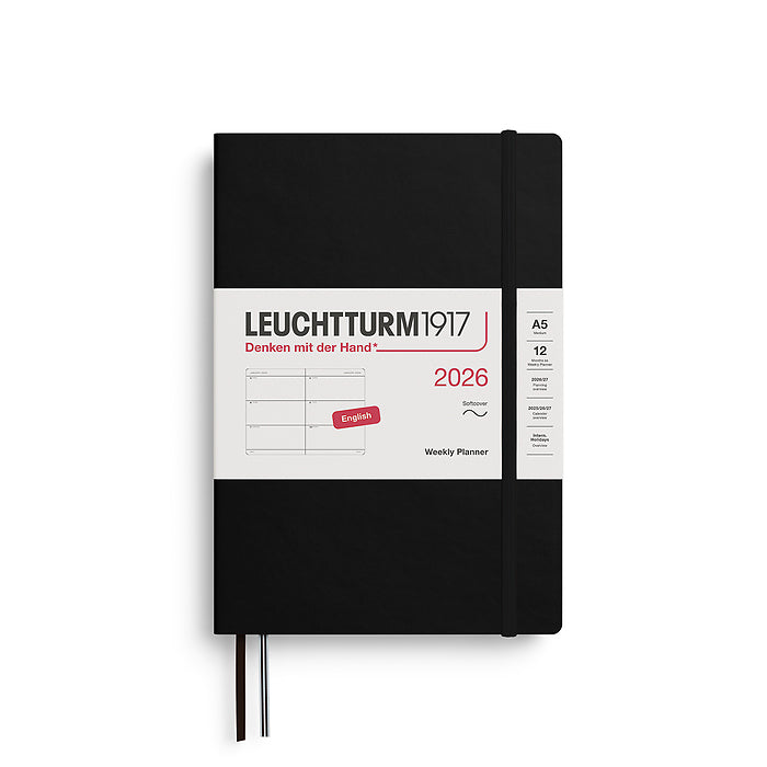*Clearance* Leuchtturm1917 - 2026 Weekly Planner (A5), Softcover, Black