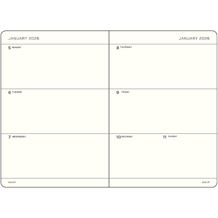 *Clearance* Leuchtturm1917 - 2026 Weekly Planner (A5), Softcover, Dusty Rose