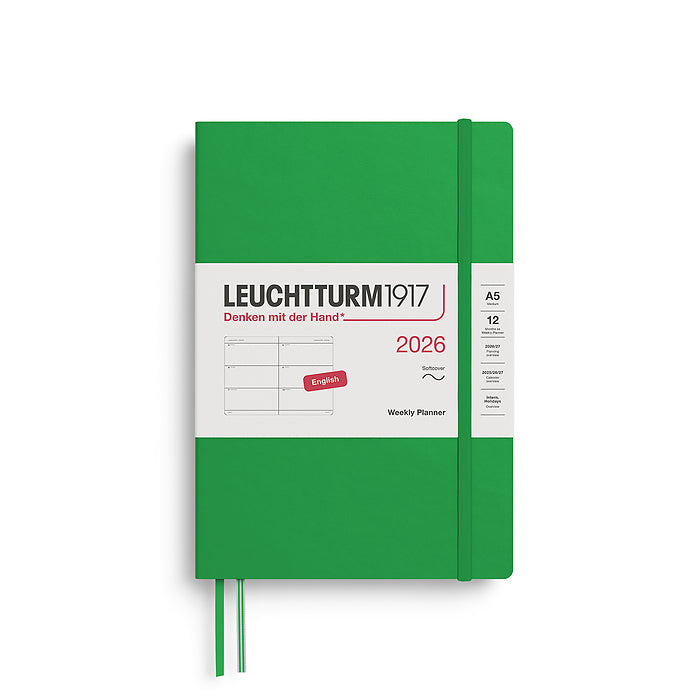 Leuchtturm1917 - 2026 Weekly Planner (A5), Softcover, Spring Leaf