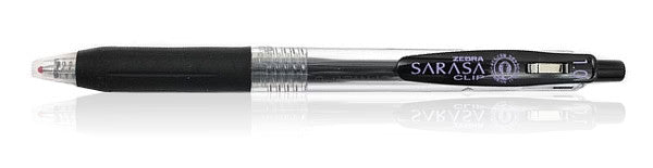 Zebra Sarasa Clip Gel 1.0mm Black Rollerball Pen