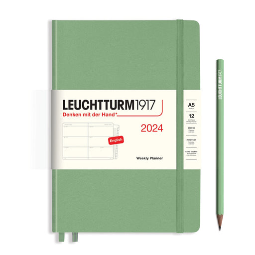 Leuchtturm1917 Agenda 2024 Weekly Planner Medium Black