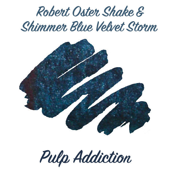 Robert Oster Shake & Shimmer - Blue Velvet Storm - 2ml Sample