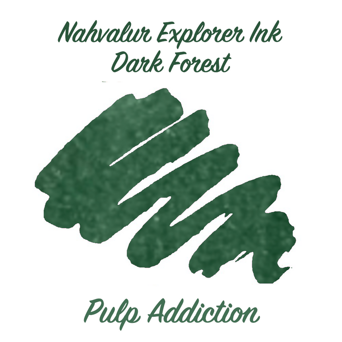 Nahvalur Explorer Ink - Dark Forest (Dark Mossy Green) - 2ml Ink Sample