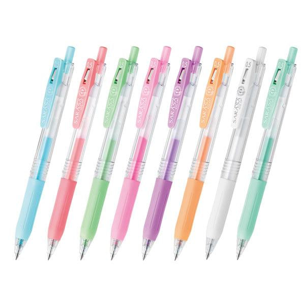 Zebra Sarasa Clip Gel 0.5mm Milk Rollerball Pen Set