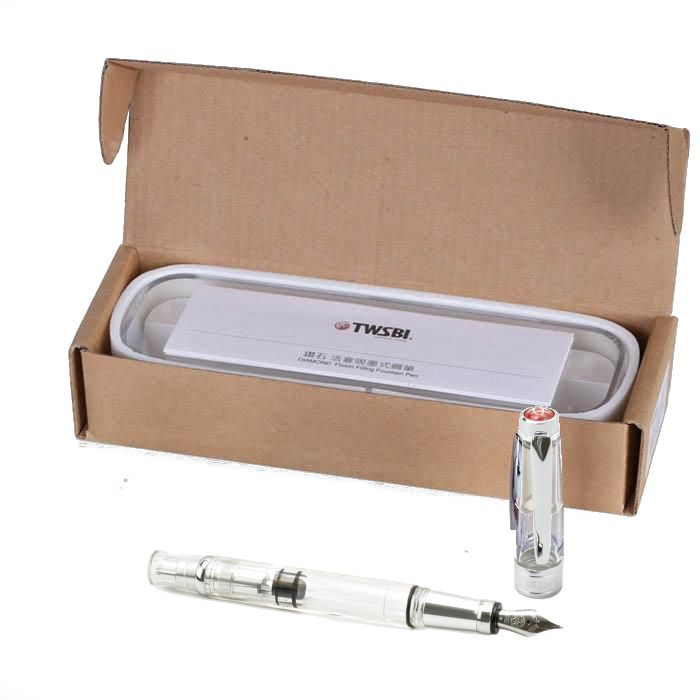 TWSBI Diamond 580AL Fountain Pen - Silver, Medium Nib
