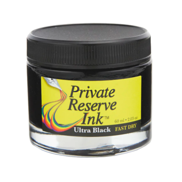 Private Reserve American Ultra Black Fast Dry - 60ml Bottled Ink