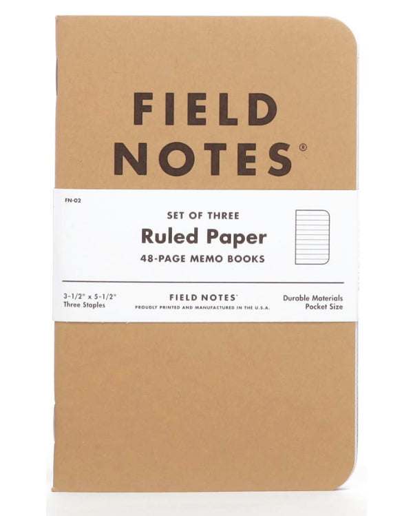 Field Notes Original Ruled Notebooks (Set 3)