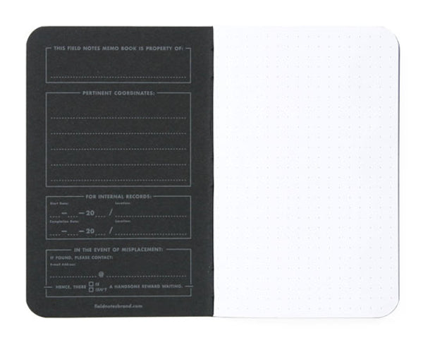 Field Notes Pitch Black Dot Graphed Memo Book (3)