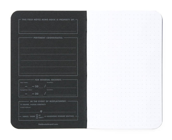 Field Notes Pitch Black Dot Graphed Memo Book (3)