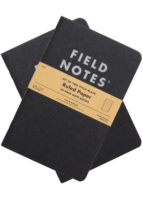 Field Notes Pitch Black Ruled Large Notebook (2)