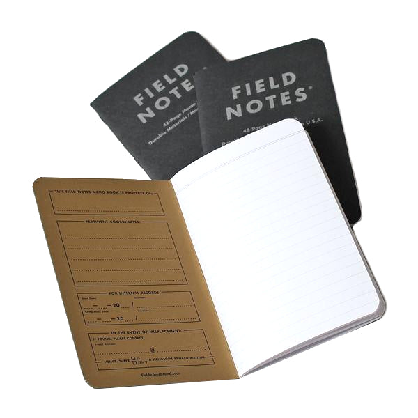 Field Notes Pitch Black Ruled Memo Book (3)