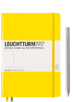 Leuchtturm Lemon Plain Notebook, Medium (A5)