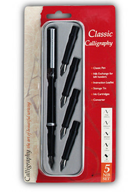 Manuscript Classic Calligraphy Pen Set, 5 Nib