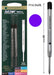 Monteverde P132 Purple Soft Roll Medium Ballpoint Refill, Pk2