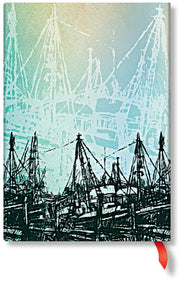 Paperblanks Alistair Bell Collection Boats and Reflections Midi Lined Journal