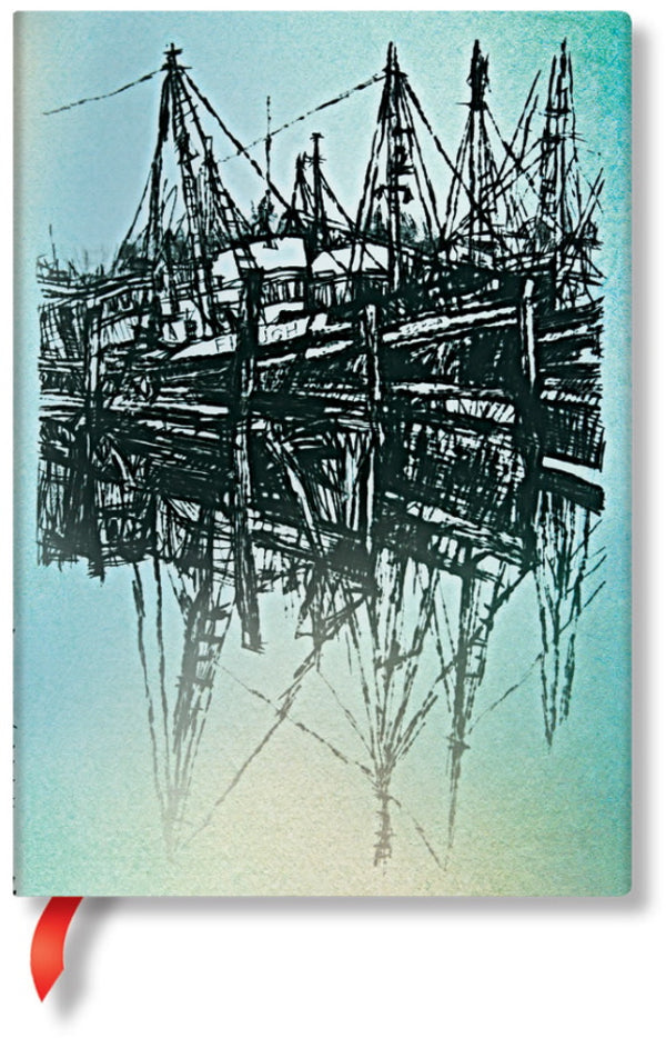 Paperblanks Alistair Bell Collection Boats and Reflections Midi Lined Journal