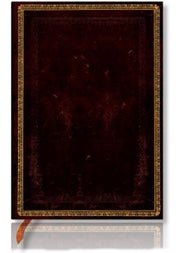 Paperblanks Old Leather Classics Black Moroccan Midi Lined Journal