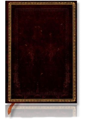 Paperblanks Old Leather Classics Black Moroccan Midi Lined Journal