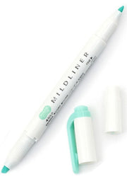 Zebra Mildliner Double Tip Blue Green Highlighter