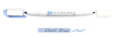 Zebra Mildliner Double Tip Dark Blue Highlighter