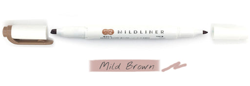 Zebra Mildliner Double Tip Mild Brown Highlighter