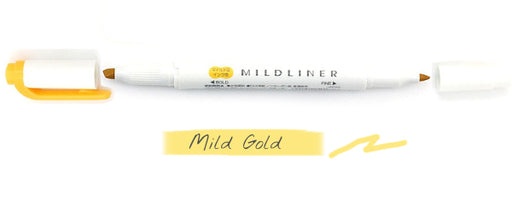 Zebra Mildliner Double Tip Mild Gold Highlighter