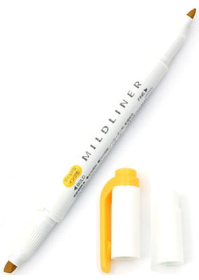 Zebra Mildliner Double Tip Mild Gold Highlighter