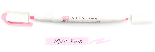 Zebra Mildliner Double Tip Mild Pink Highlighter