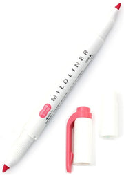 Zebra Mildliner Double Tip Mild Red Highlighter