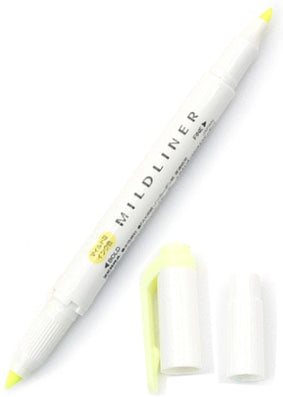 Zebra Mildliner Double Tip Mild Yellow Highlighter