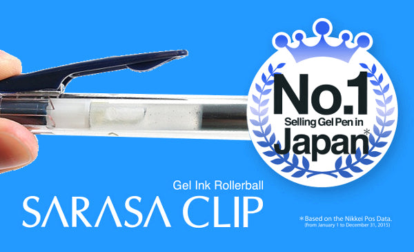 Zebra Sarasa Clip Gel 0.3mm Blue Black Rollerball Pen