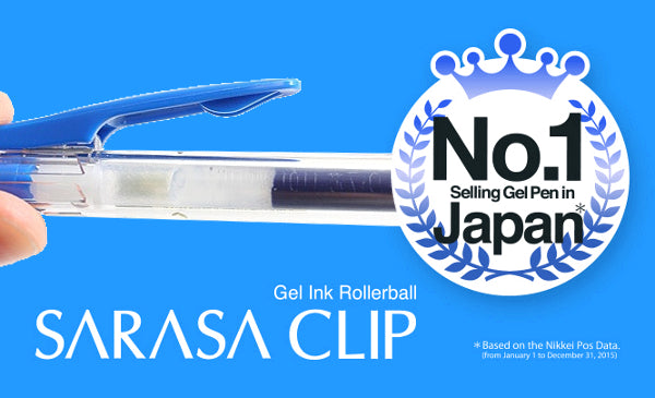 Zebra Sarasa Clip Gel 0.4mm Cobalt Blue Rollerball Pen