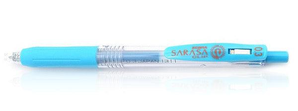 Zebra Sarasa Clip Gel 0.3mm Light Blue Rollerball Pen