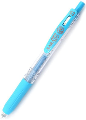 Zebra Sarasa Clip Gel 0.3mm Light Blue Rollerball Pen