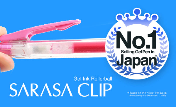 Zebra Sarasa Clip Gel 0.3mm Light Pink Rollerball Pen