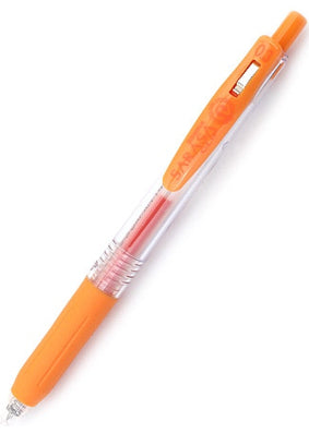 Zebra Sarasa Clip Gel 0.3mm Orange Ballpoint Pen — Pulp Addiction