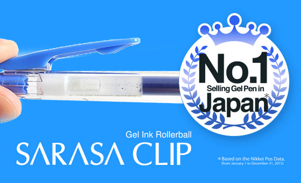 Zebra Sarasa Clip Gel 0.7mm Pale Blue Rollerball Pen