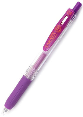 Zebra Sarasa Clip Gel 0.3mm Purple Rollerball Pen