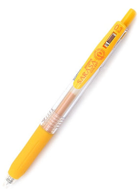 Zebra Sarasa Clip Gel 0.3mm Yellow Rollerball Pen