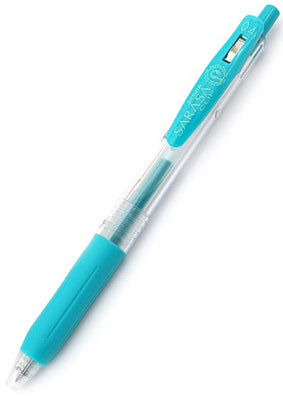 Zebra Sarasa Clip Gel 0.4mm Blue Green Rollerball Pen