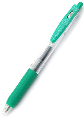 Zebra Sarasa Clip Gel 0.4mm Green Rollerball Pen