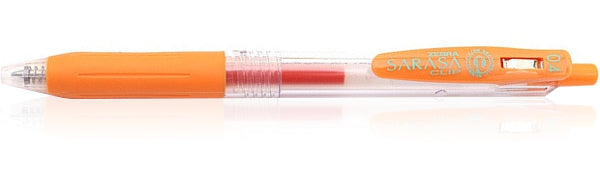 Zebra Sarasa Clip Gel 0.4mm Orange Rollerball Pen