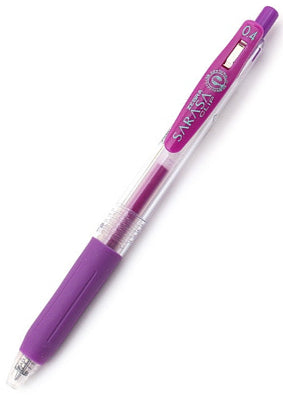 Zebra Sarasa Clip Gel 0.4mm Purple Rollerball Pen