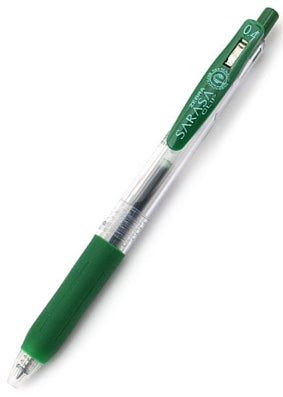 Zebra Sarasa Clip Gel 0.4mm Viridian Green Rollerball Pen