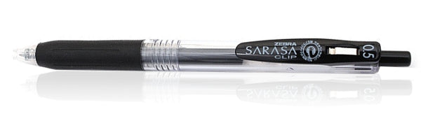 Zebra Sarasa Clip Gel 0.5mm Black Rollerball Pen