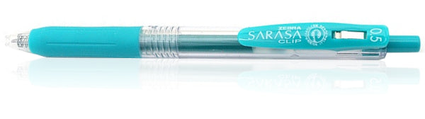 Zebra Sarasa Clip Gel 0.5mm Blue Green Rollerball Pen
