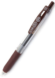 Zebra Sarasa Clip Gel 0.5mm Brown Rollerball Pen
