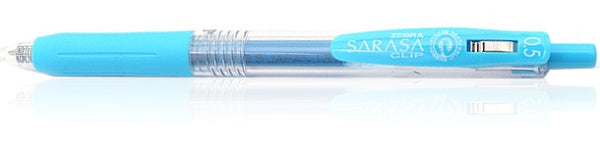 Zebra Sarasa Clip Gel 0.5mm Light Blue Rollerball Pen