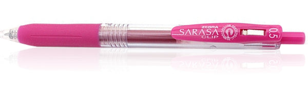 Zebra Sarasa Clip Gel 0.5mm Magenta Pink Rollerball Pen